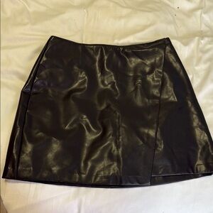 Abercrombie & Fitch Faux Leather Skirt